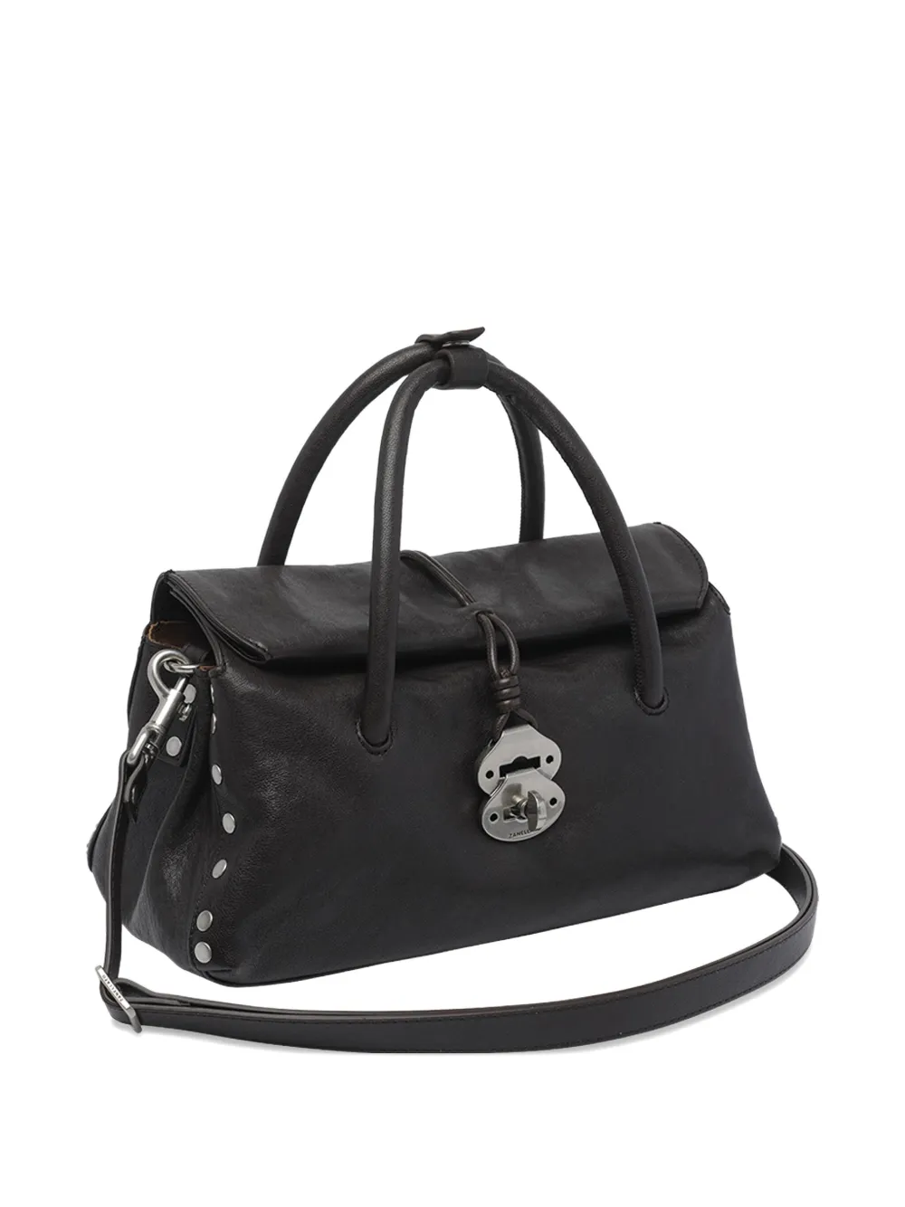 Zanellato Dotta Leather Tote Bag In Brown