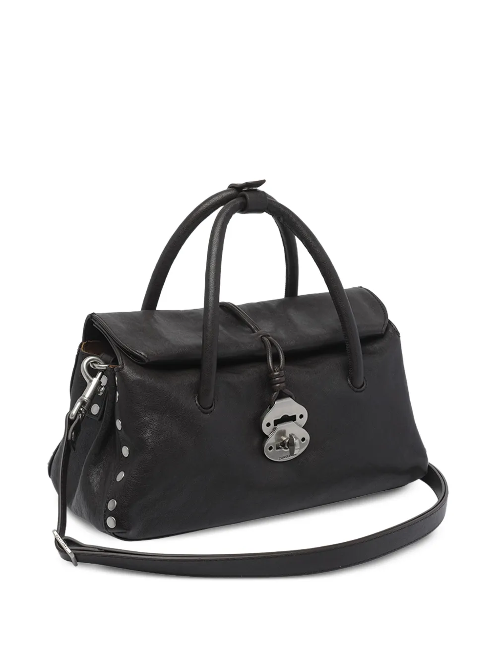 Zanellato Dotta leren shopper Bruin