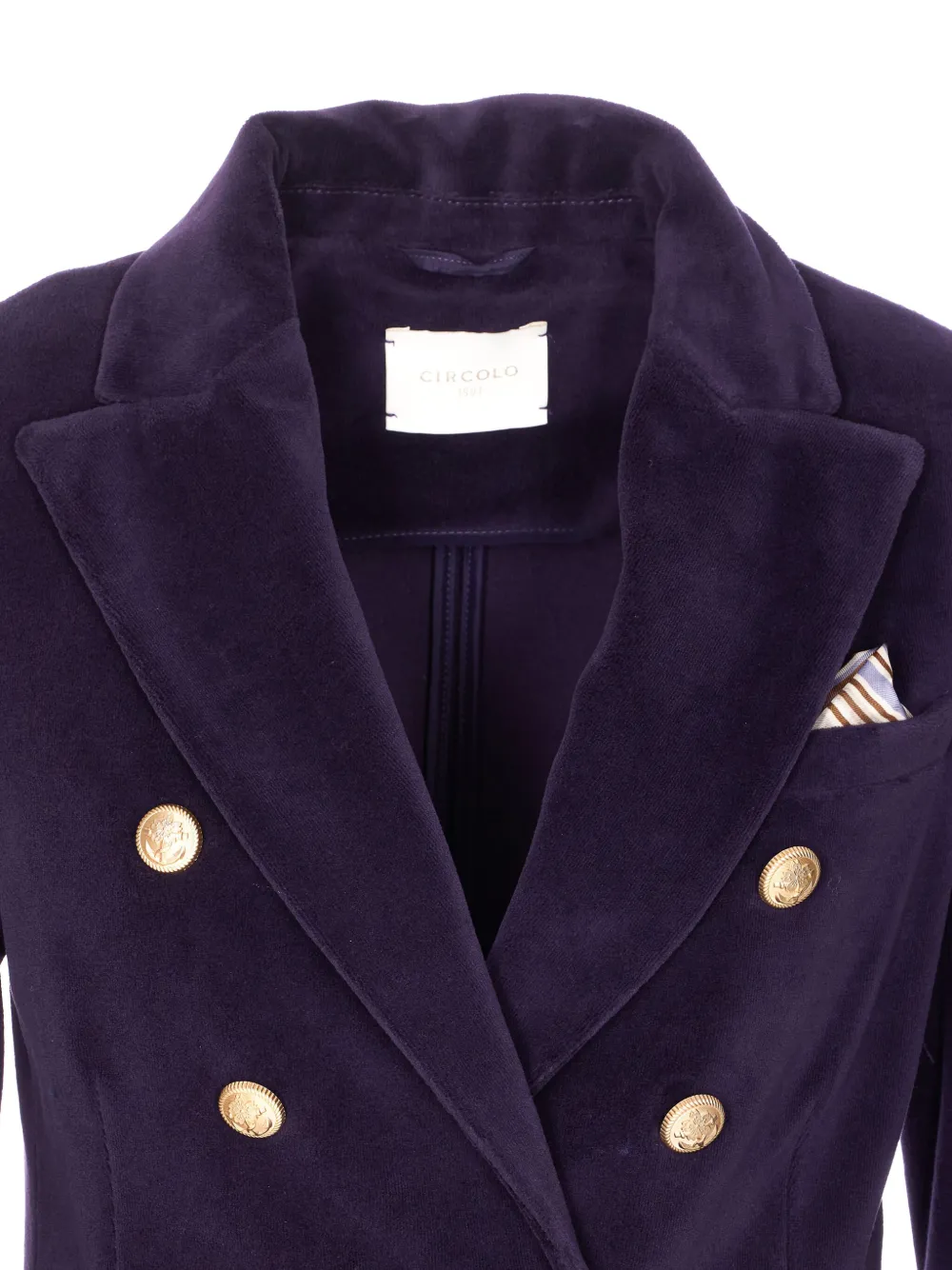 Circolo 1901 Jack met dubbele rij knopen Paars
