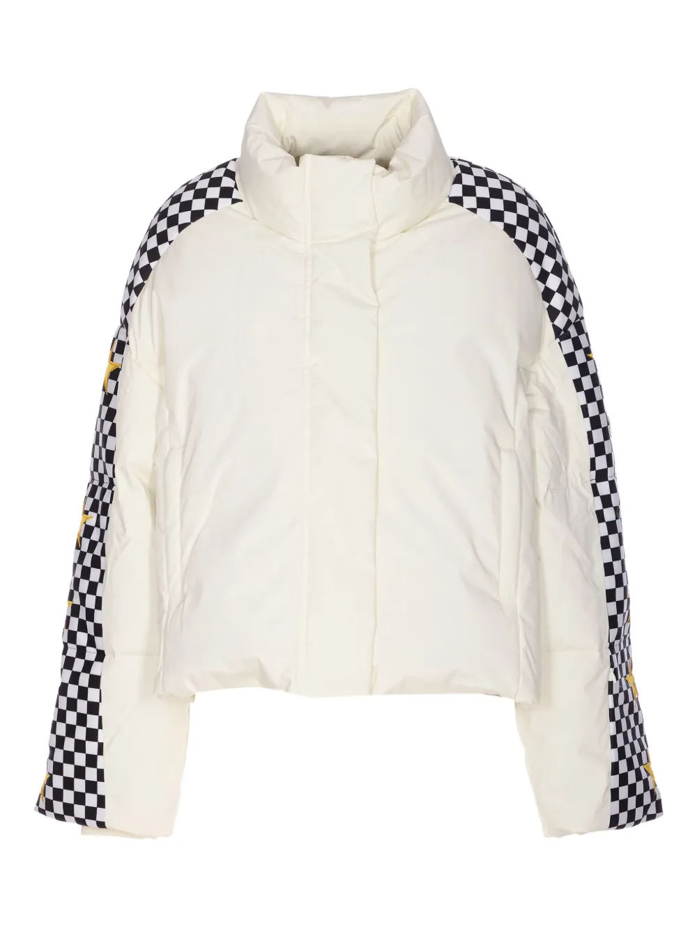 Jetset Stars Checkerboard Padded Jacket In Multi