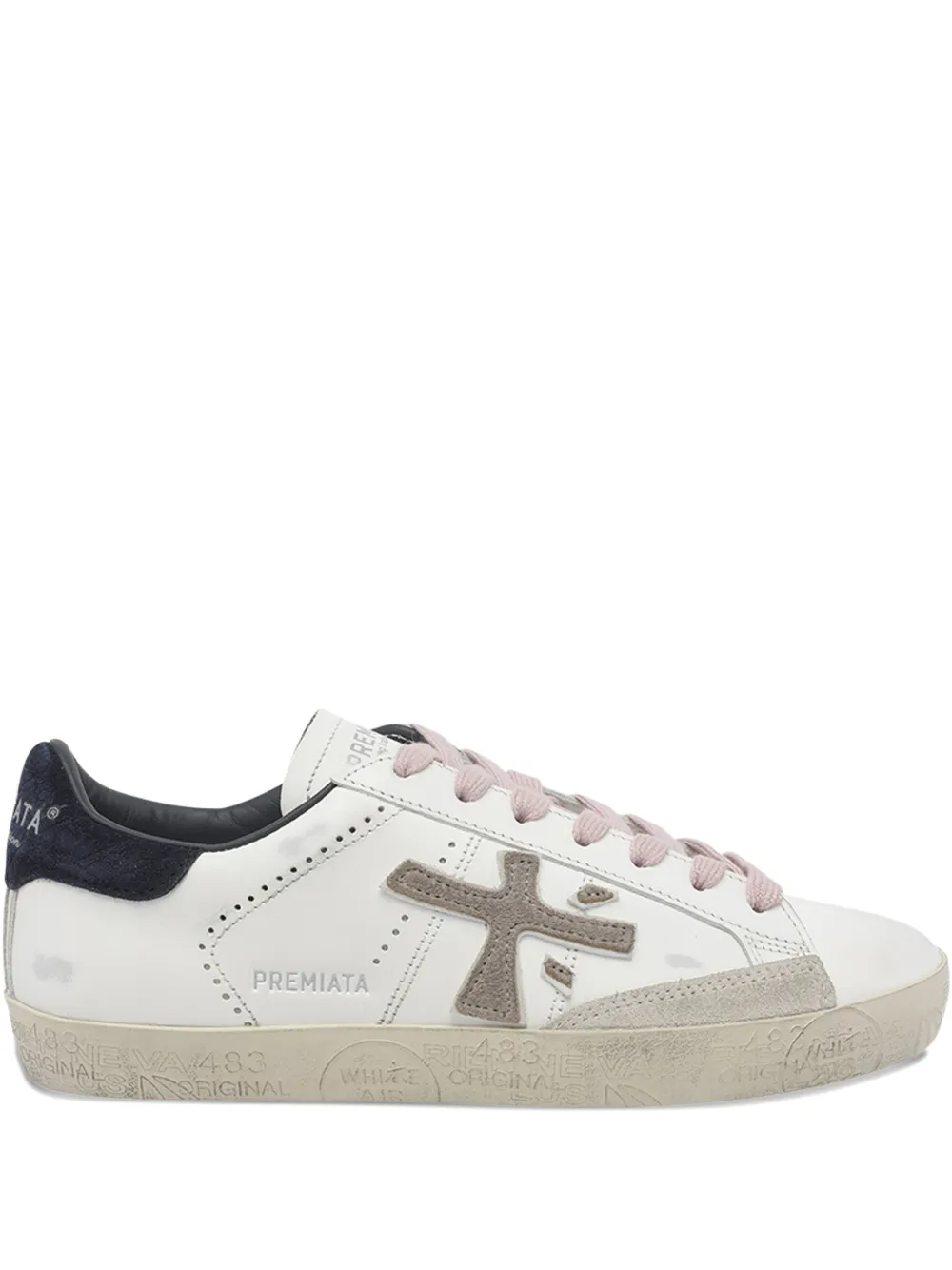 Premiata StevenD 7602 logo sneakers Wit