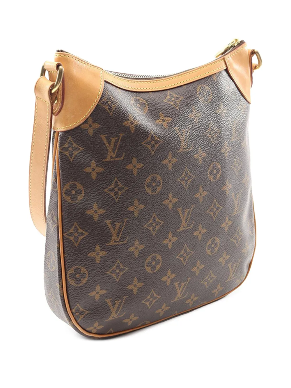 Pre-owned Louis Vuitton 2011 Monogram Odeon Pm Crossbody Bag In Brown