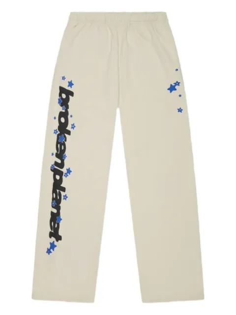 BROKEN PLANET star-graphic straight track pants