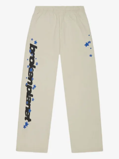 BROKEN PLANET star-graphic straight track pants
