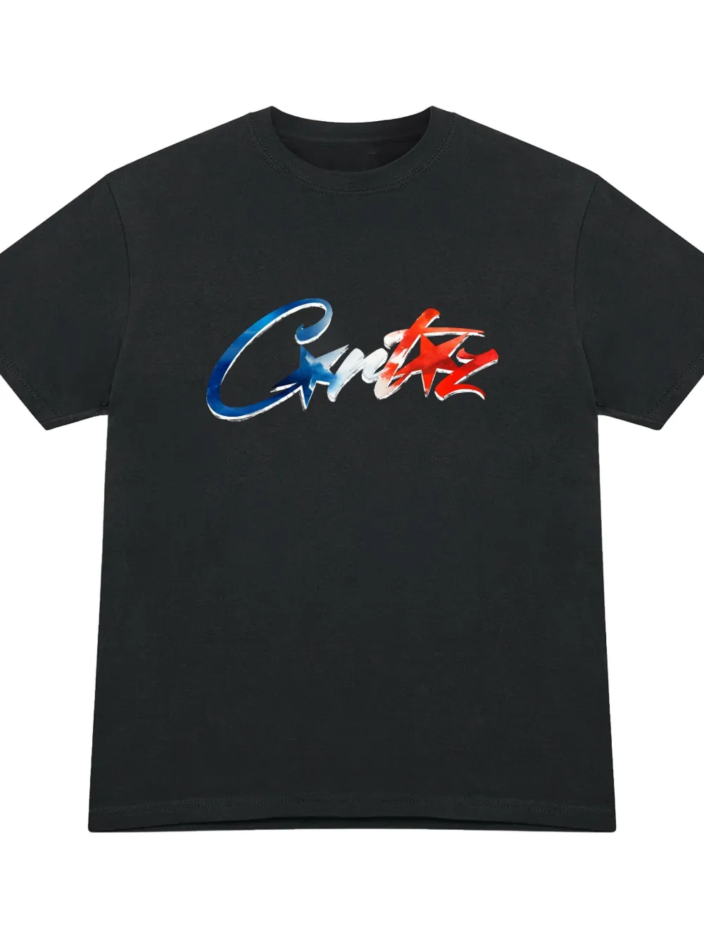 Corteiz Français Allstarz Graphic Tee In Black