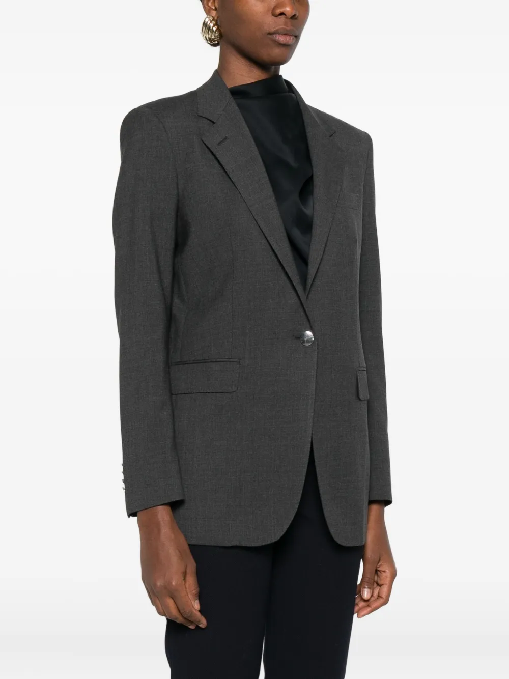 Tagliatore J-adrianne Notched-lapel Blazer In Gray
