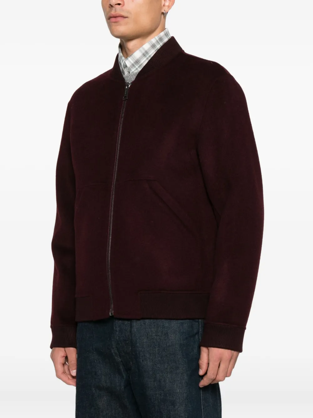 AMARANTO Bomberjack met rits Rood