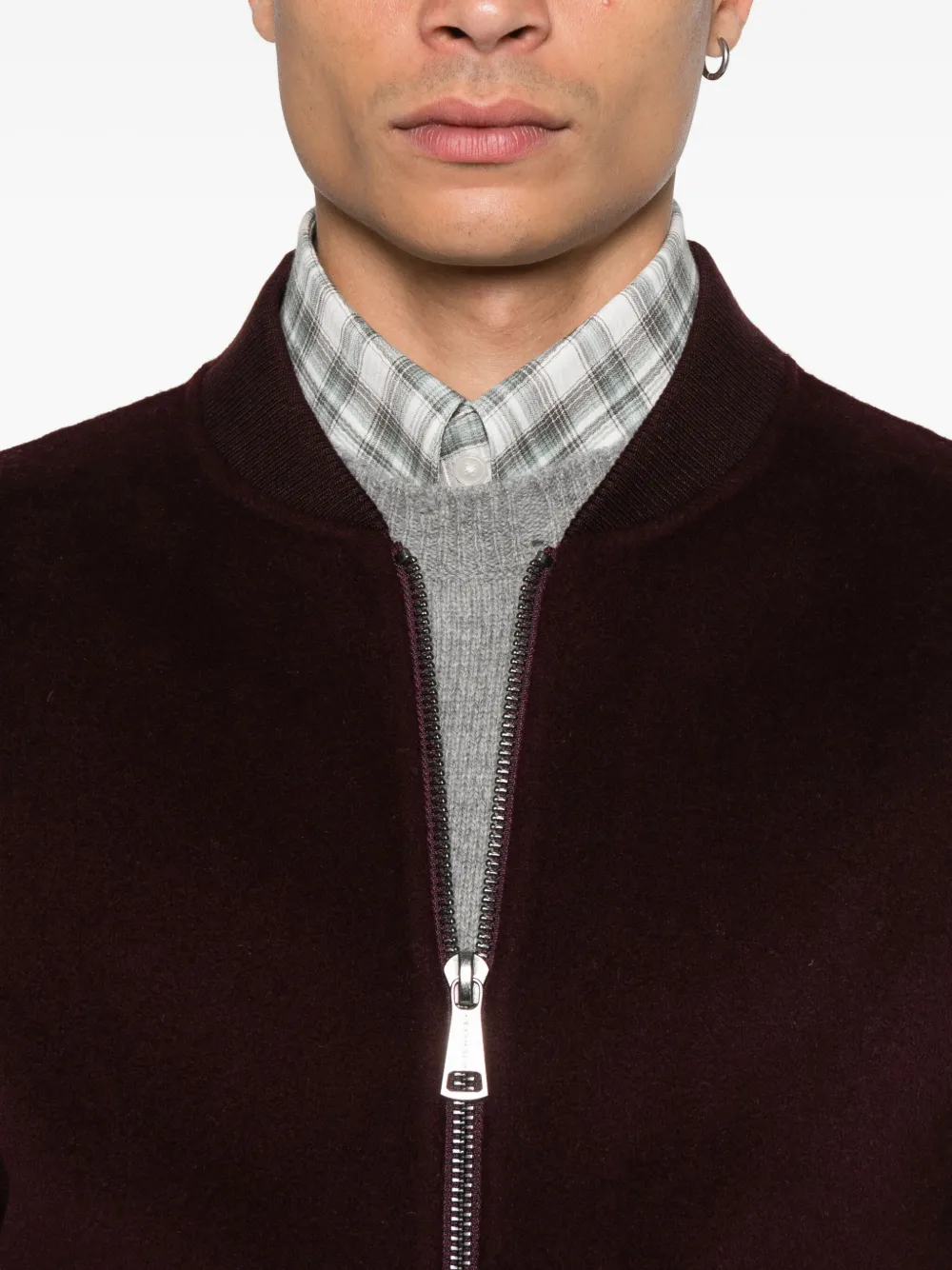 AMARANTO Bomberjack met rits Rood