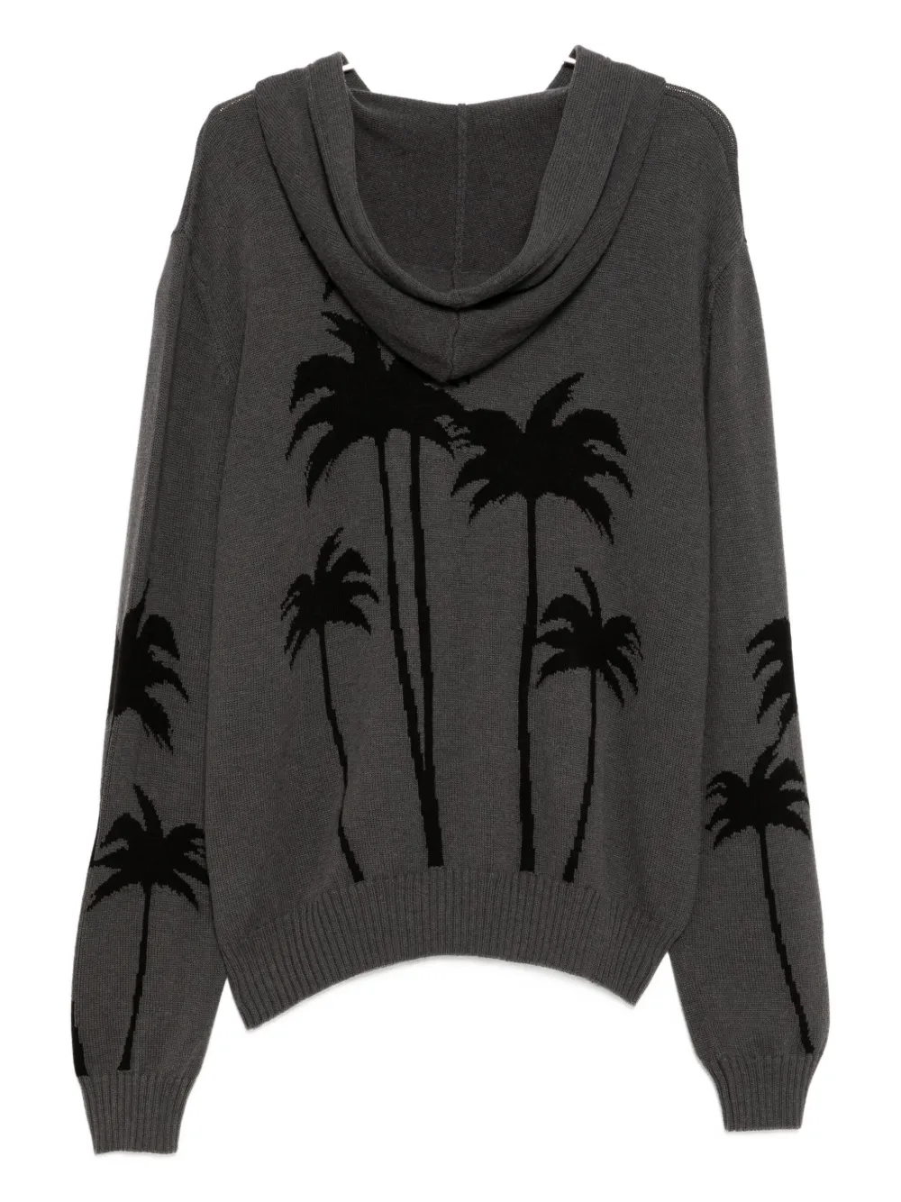 Palm Angels Trui met palmprint en capuchon - Grijs