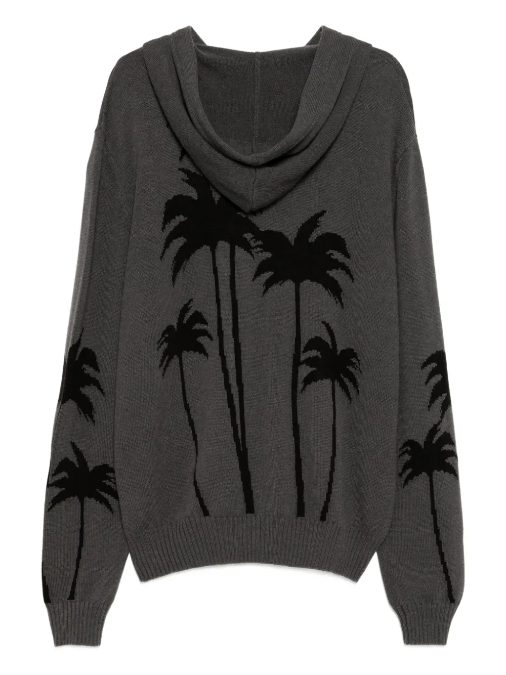 Palm Angels palm-print hooded jumper | Knitted Sweaters | Image 2