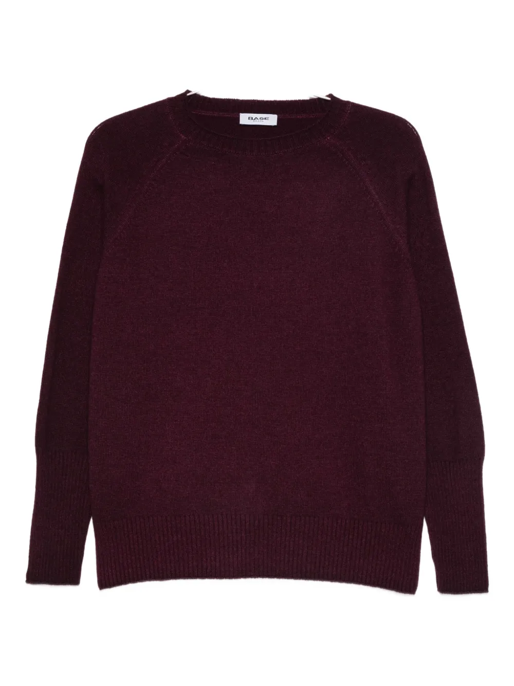 base raglan-sleeve jumper - パープル base raglan-sleeve jumper - パープル