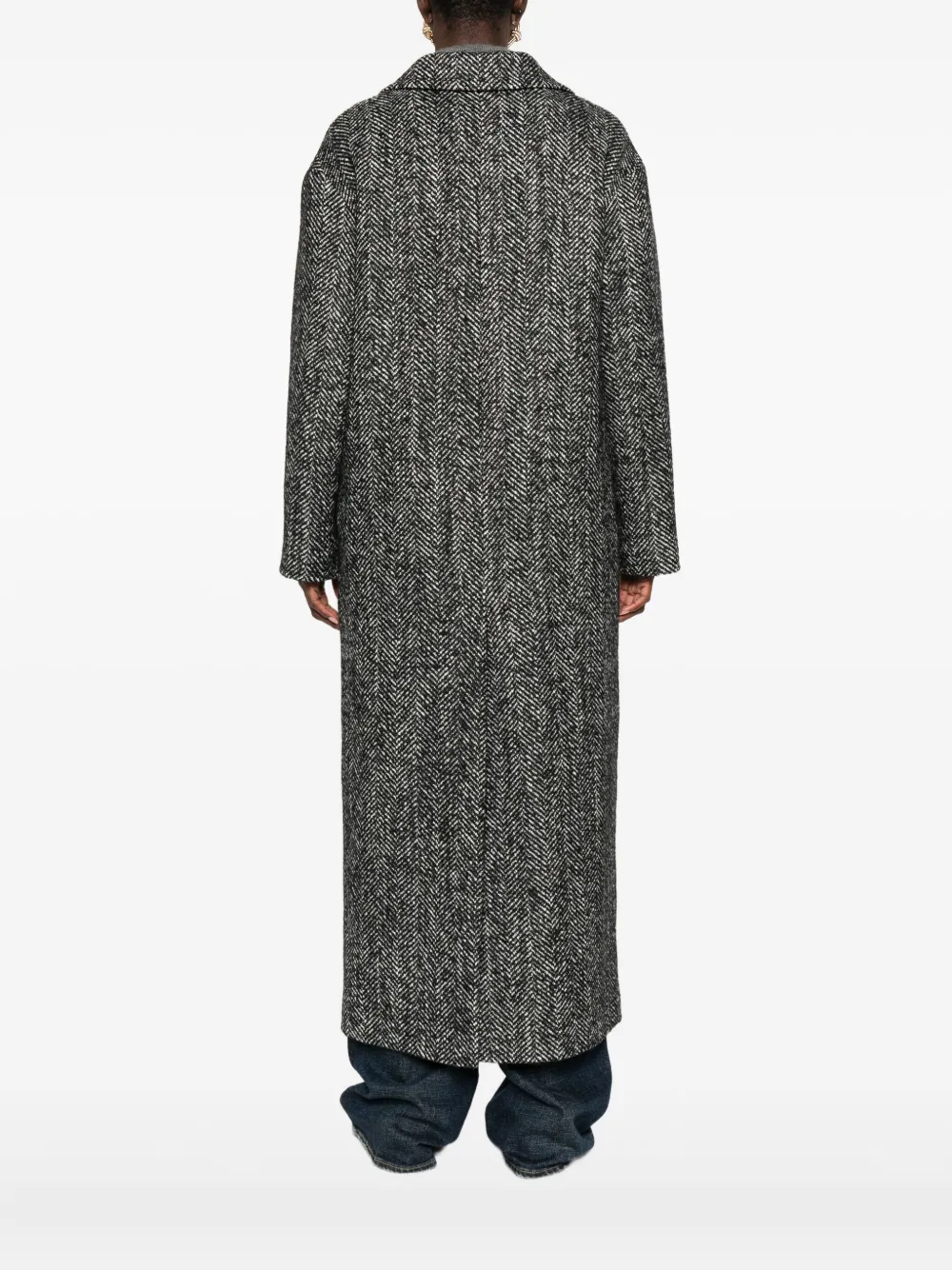 Tagliatore Jas met visgraat-patroon Zwart