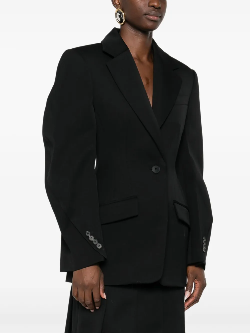 Givenchy Blazer met bewerkte revers Zwart