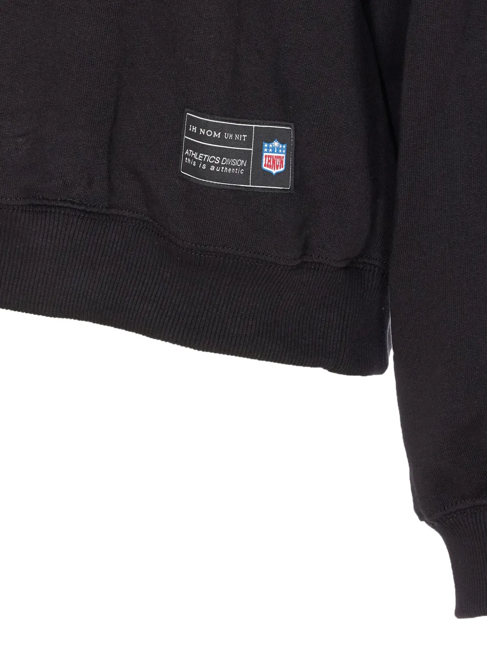 Ih Nom Uh Nit Crewneck Long Sleeve Number Print Sweatshirt In Black