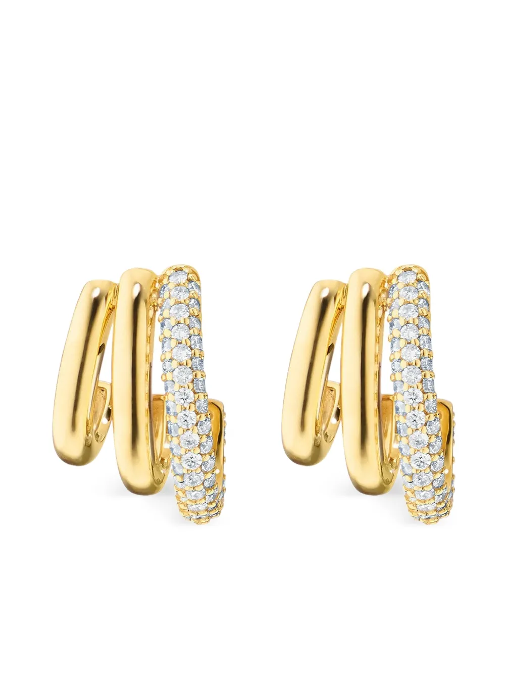 Monica Rich Kosann 18k Yellow Gold Rings Of Saturn Earrings In Gold