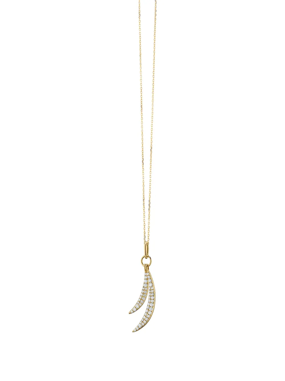 Monica Rich Kosann 18k Yellow Gold Birds Of A Feaether Necklace In Gold
