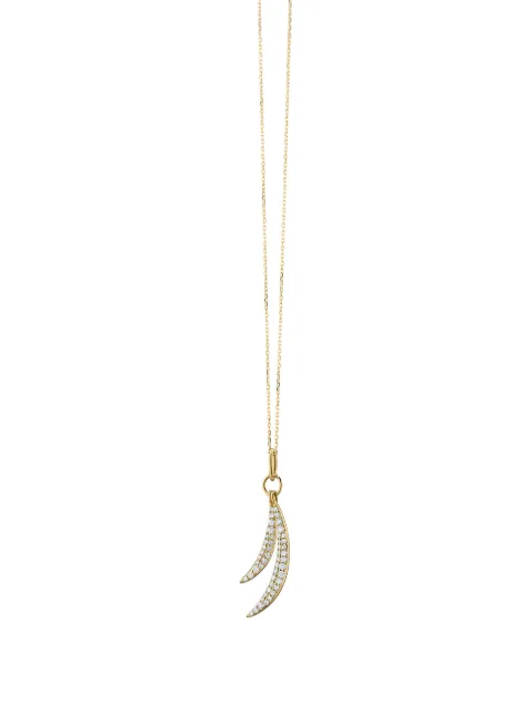 MONICA RICH KOSANN 18K yellow gold Birds of a Feaether necklace