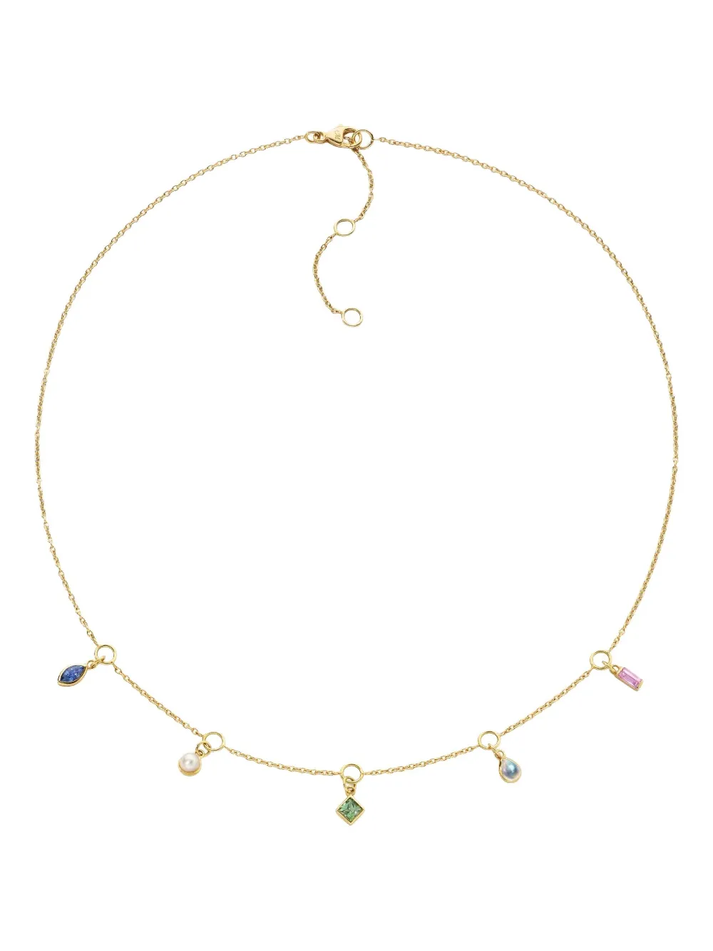 Monica Rich Kosann 18k Yellow Gold Points Of Light Sapphire Necklace In Gold