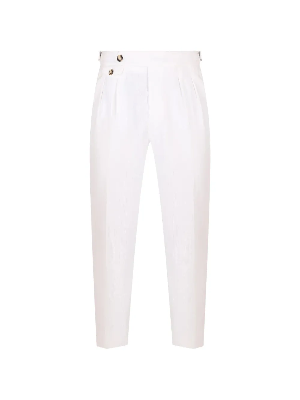 Brunello Cucinelli pleated corduroy trousers Wit