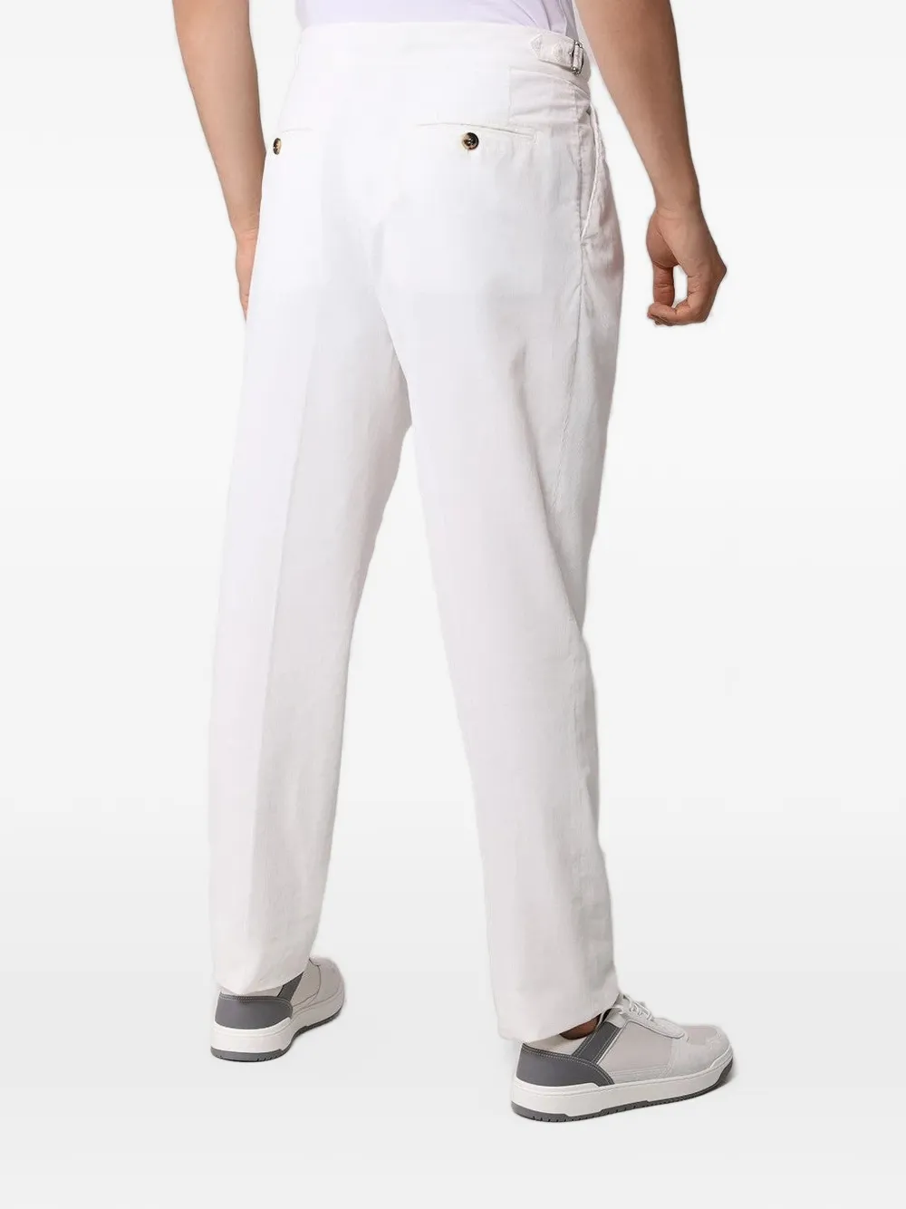 Brunello Cucinelli pleated corduroy trousers Wit