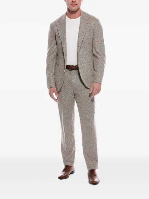 Brunello Cucinelli marl-pattern notch-lapel single-breasted suit