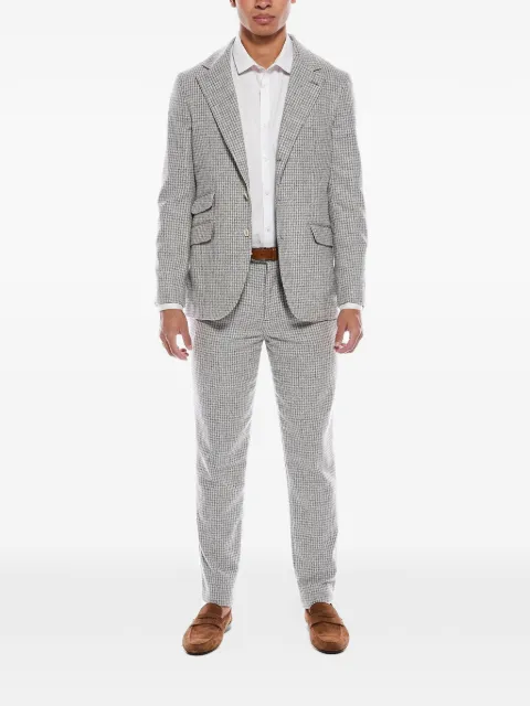Brunello Cucinelli houndstooth-pattern single-breasted suit
