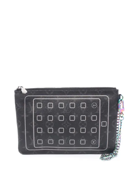 Louis Vuitton Pre-Owned شنطة كلاتش 'إكليبس فلاش فراغمنت iPad كايس' بمونوغرام 2017