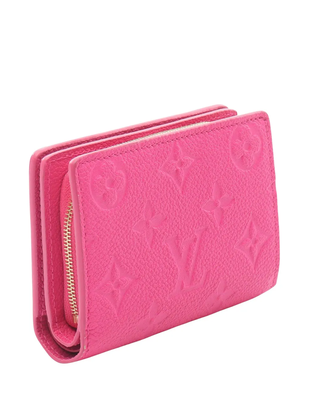 Pre-owned Louis Vuitton 2010-2025 Takashi Murakami Monogram Empreinte And Multicolore Portefeuille Claire Small Wallets In Pink
