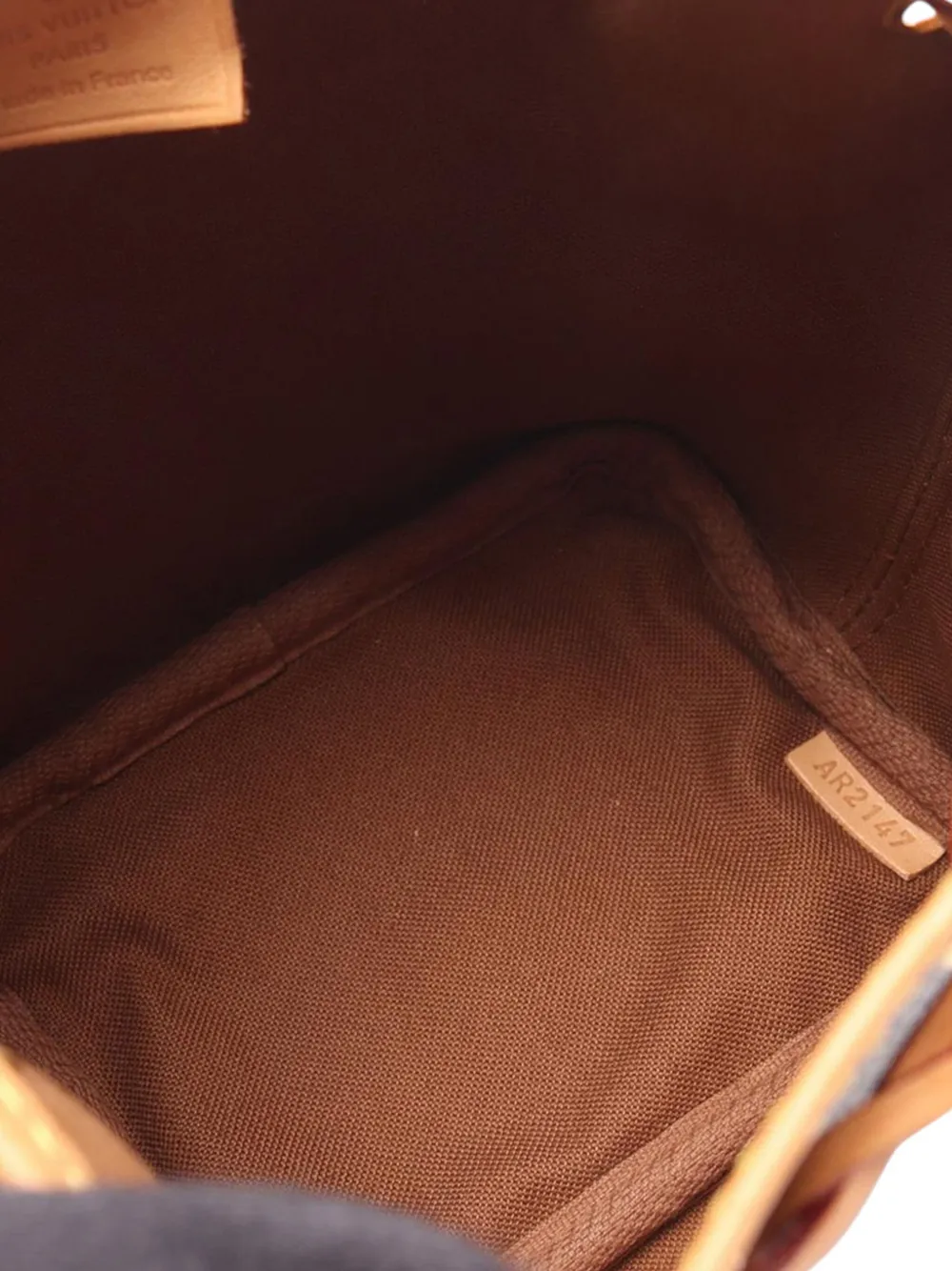 Pre-owned Louis Vuitton 2017 Monogram Nano Noe Bucket Bag In Brown