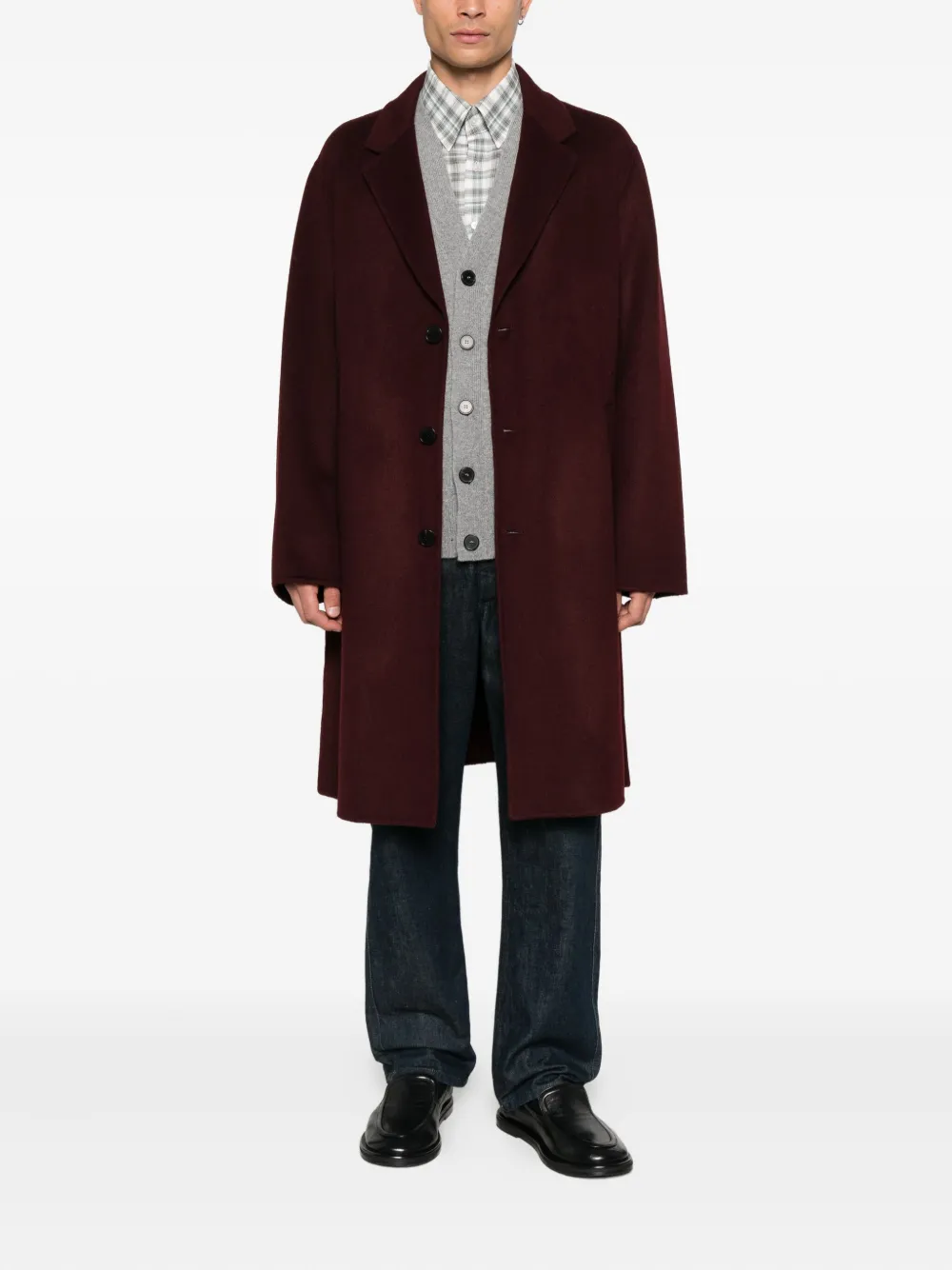 AMARANTO  notched-lapel coat | Single Breasted Coats | Image 2