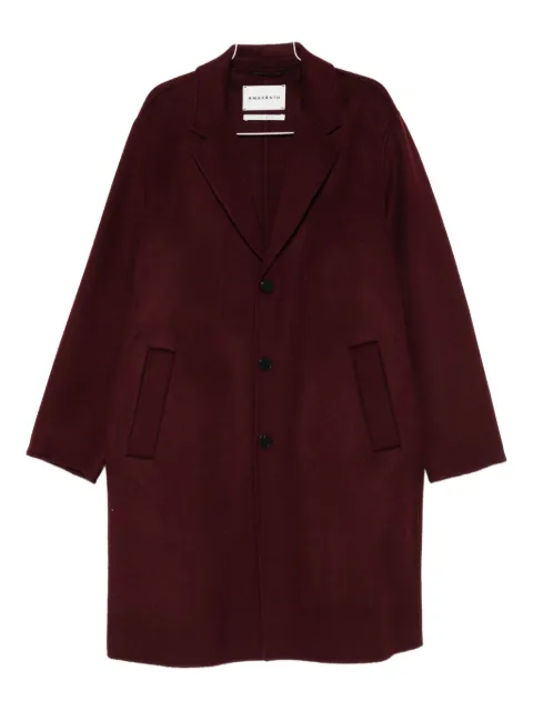 AMARANTO  notched-lapel coat 