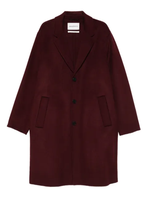 AMARANTO  notched-lapel coat 