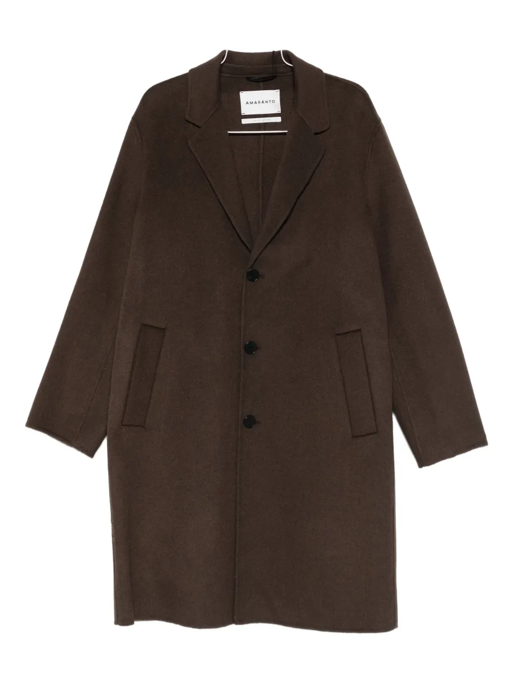AMARANTO  notched-lapel coat | Brown | Image 1
