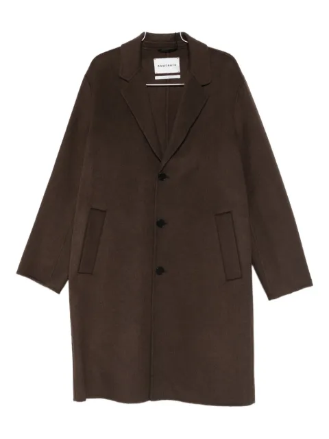 AMARANTO  notched-lapel coat 