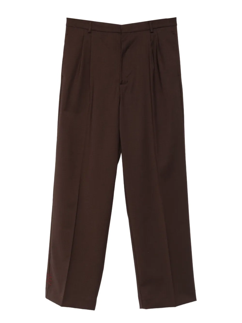 AMARANTO  pressed-crease trousers | Brown | Image 1