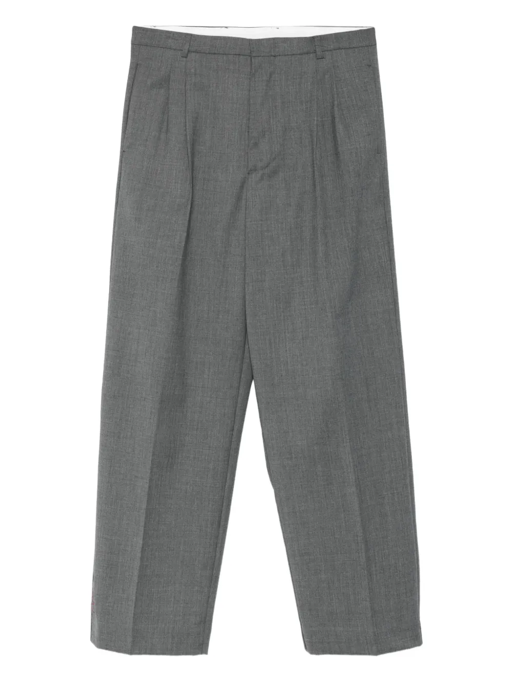 AMARANTO  pleat-detail trousers | Grey | Image 1