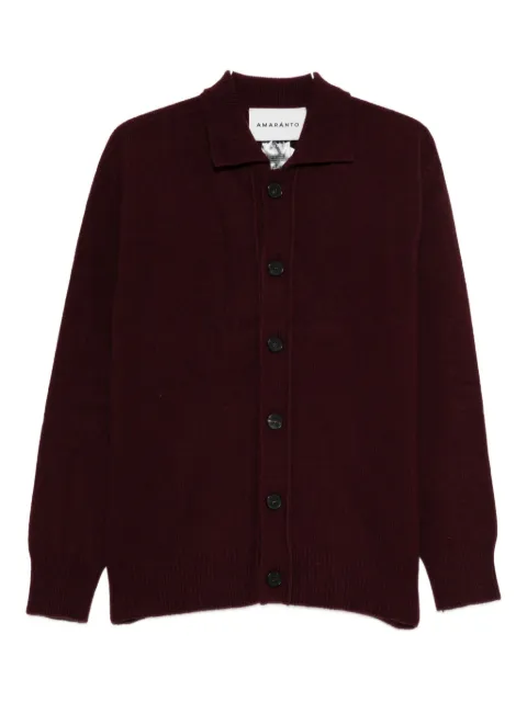 AMARANTO  fine-knit cardigan