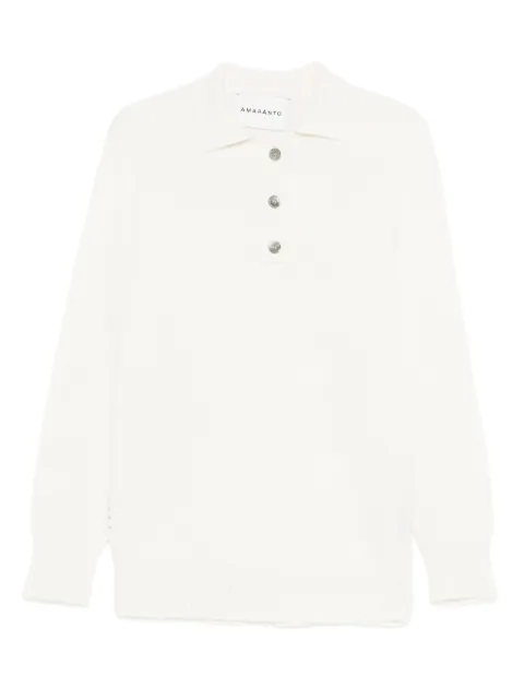 AMARANTO  half-buttoned sweater
