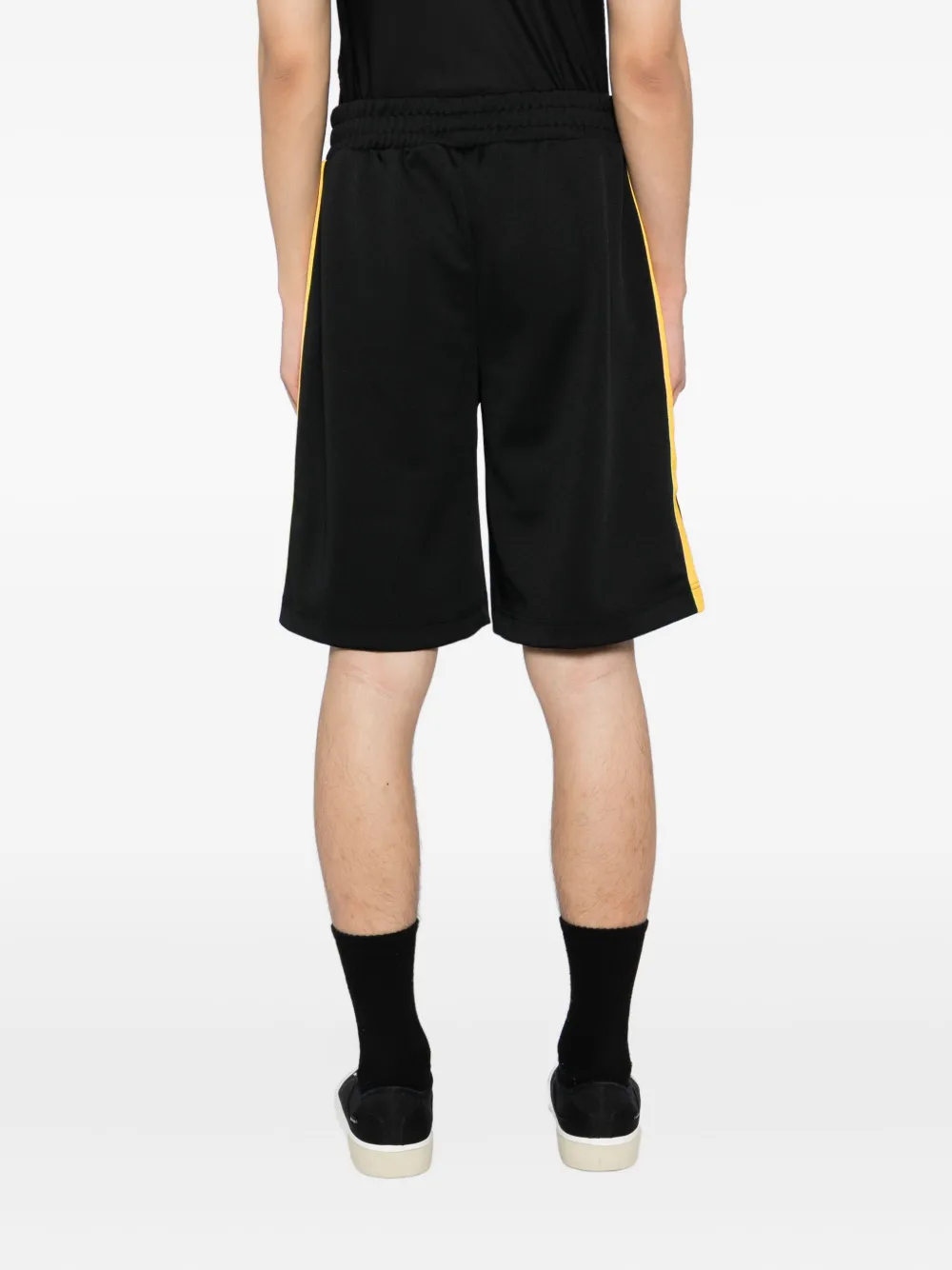 Palm Angels Shorts met geborduurd logo Zwart