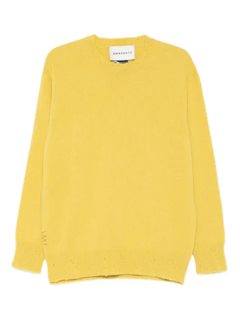 AMARANTO  Pullover mit gerippten Details