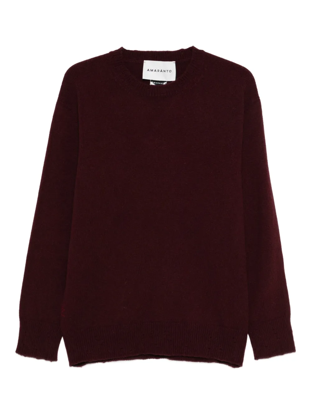 AMARANTO  suéter con cuello redondo | rojo | Image 1
