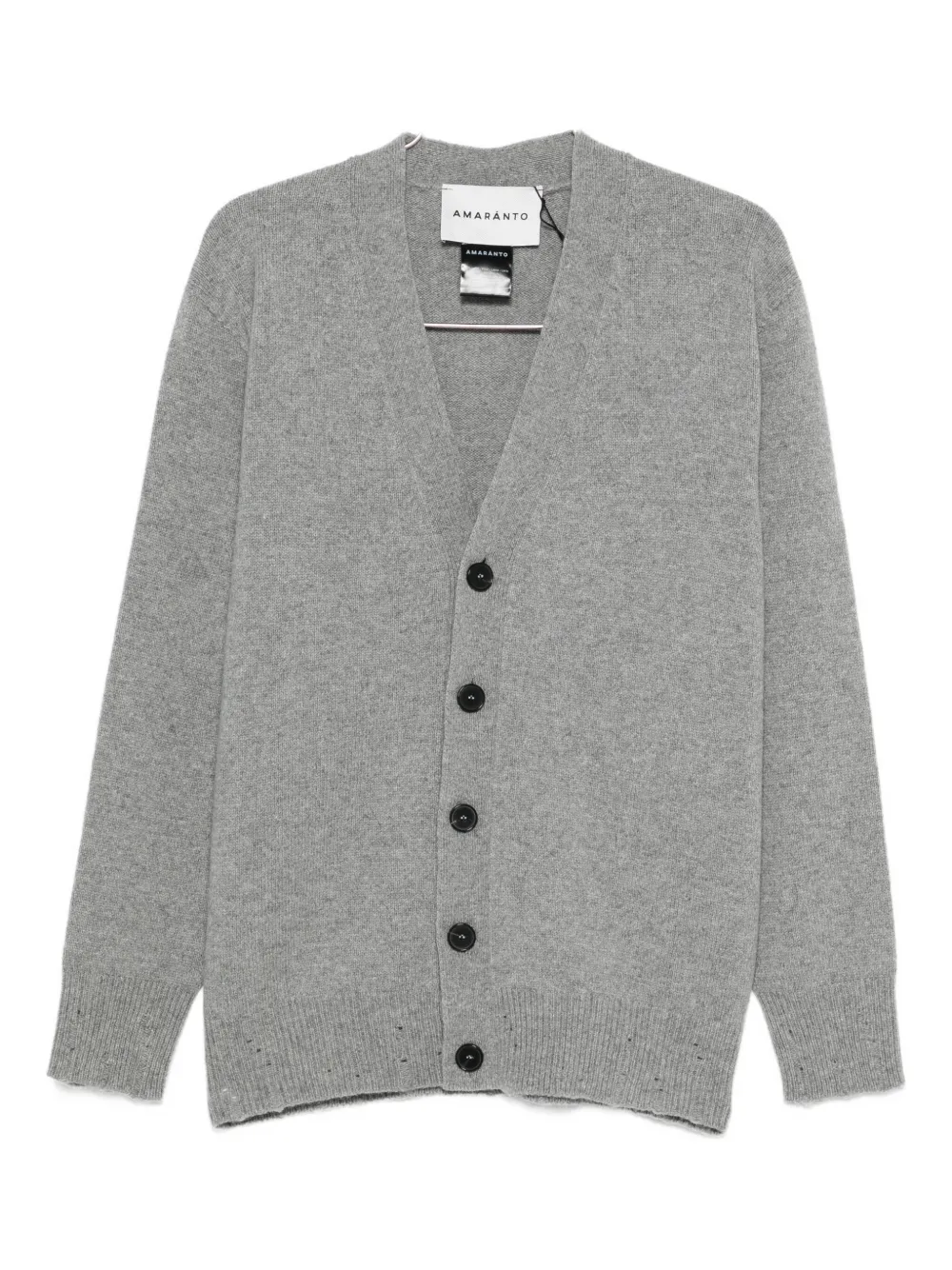 AMARANTO  suéter con cuello en V | gris | Image 1