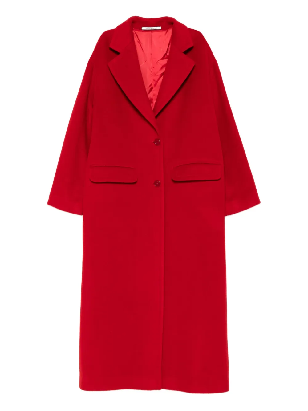 Tagliatore notched-lapel single-breasted coat | Red | Image 1