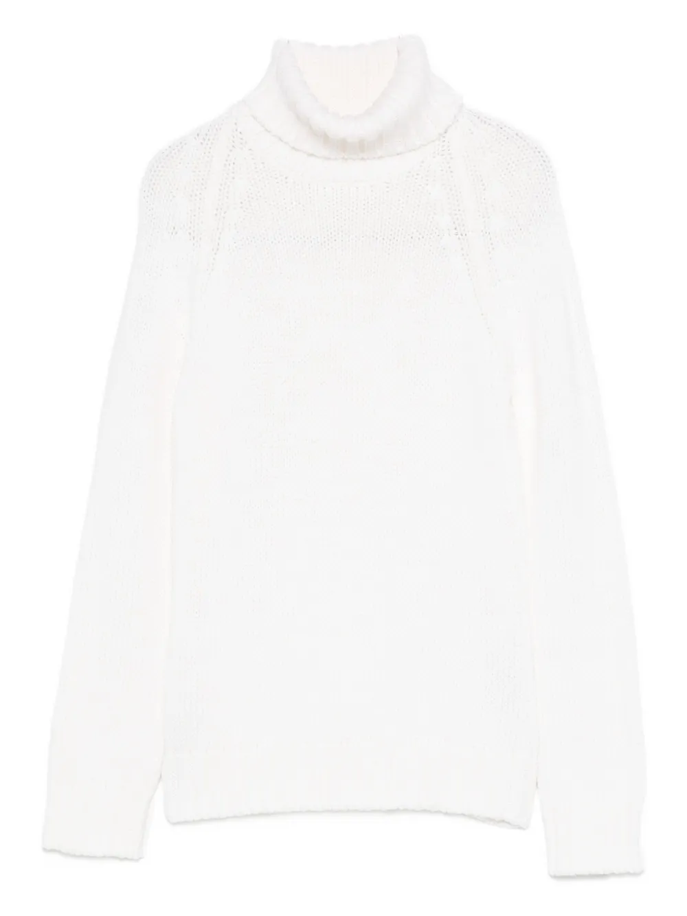 base roll-neck sweater - ホワイト base roll-neck sweater - ホワイト