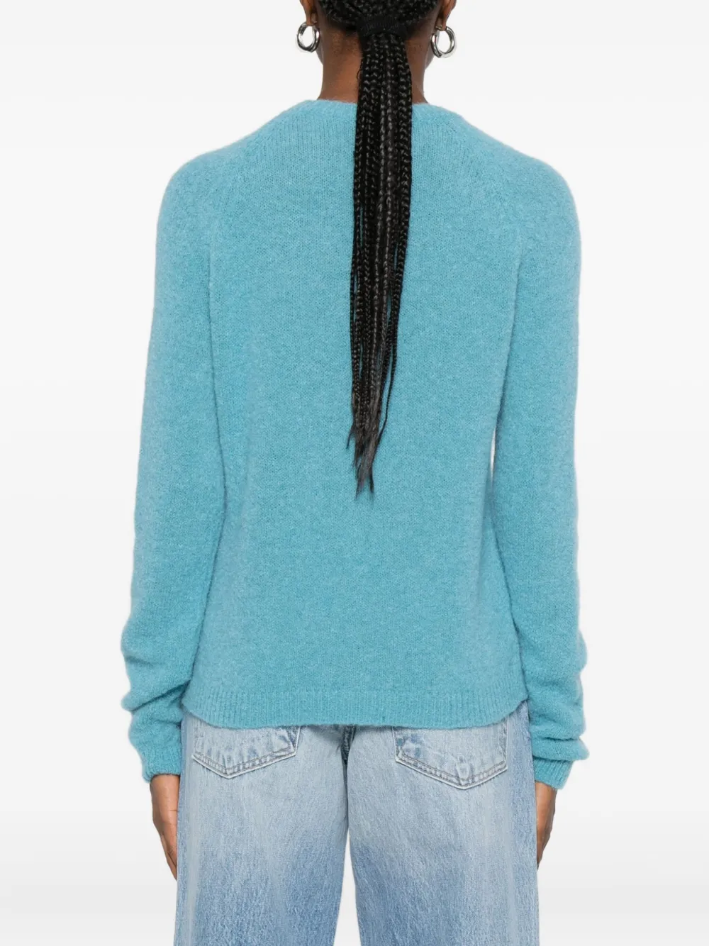 Base Wool Crewneck Sweater In Blue