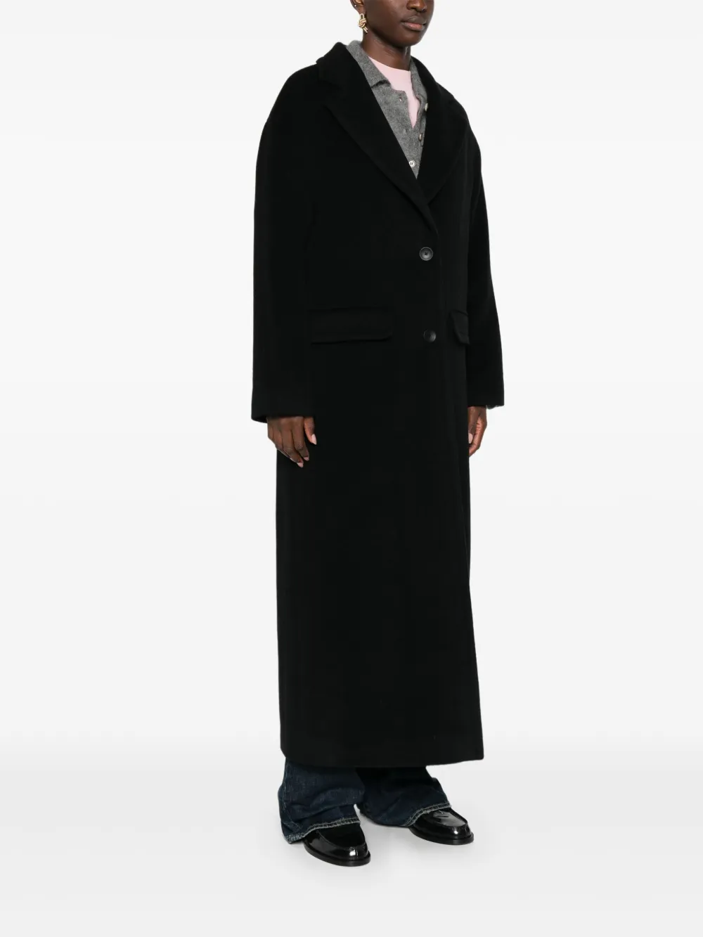 Tagliatore Jas met gekerfde revers Zwart