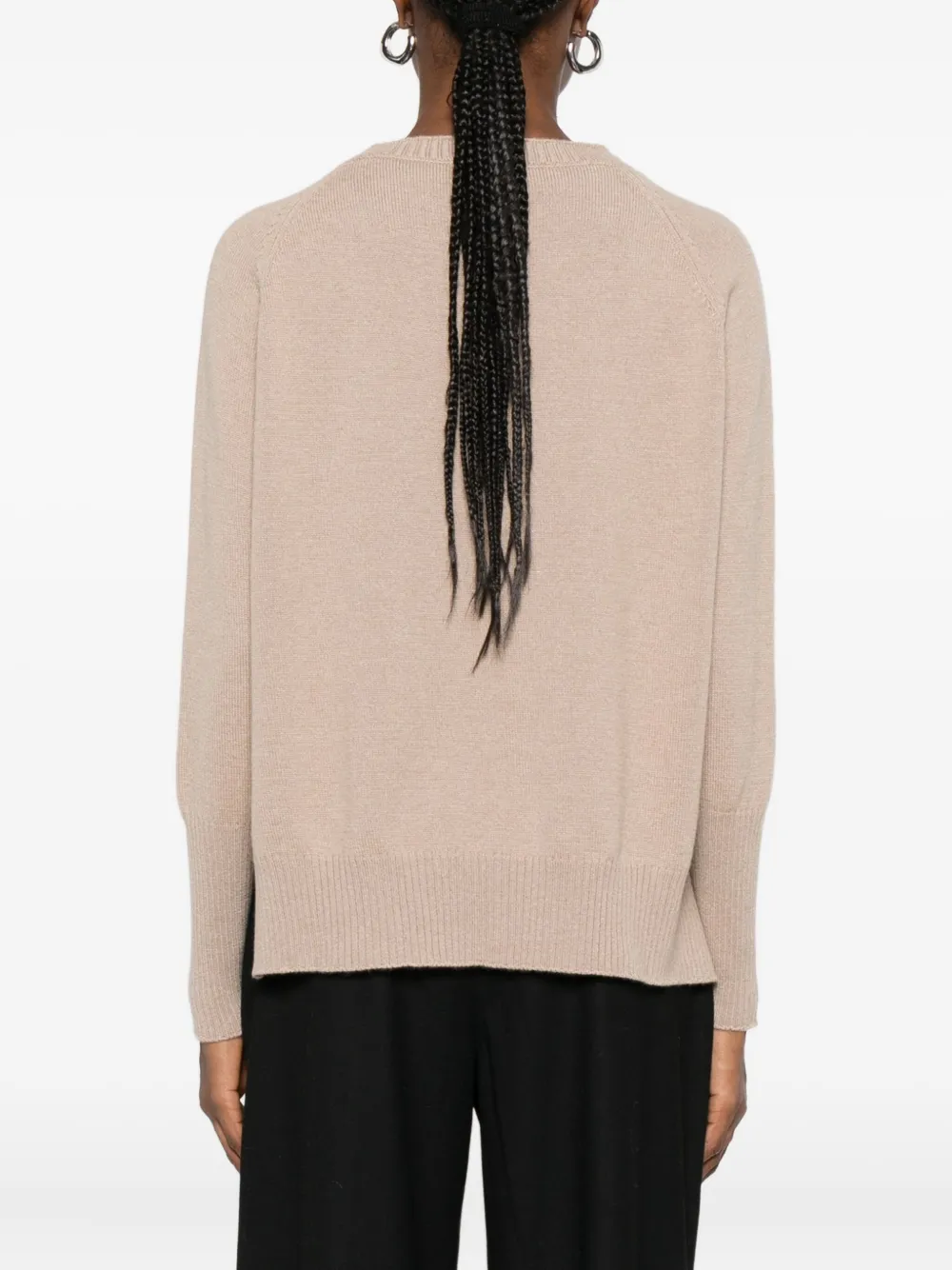 Base Crew-neck Raglan-sleeve Sweater In Neutral