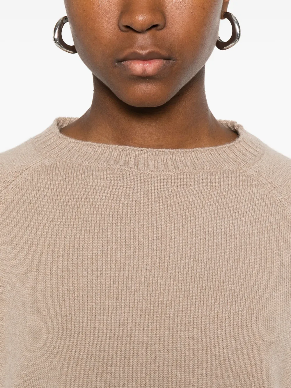 Base Crew-neck Raglan-sleeve Sweater In Neutral
