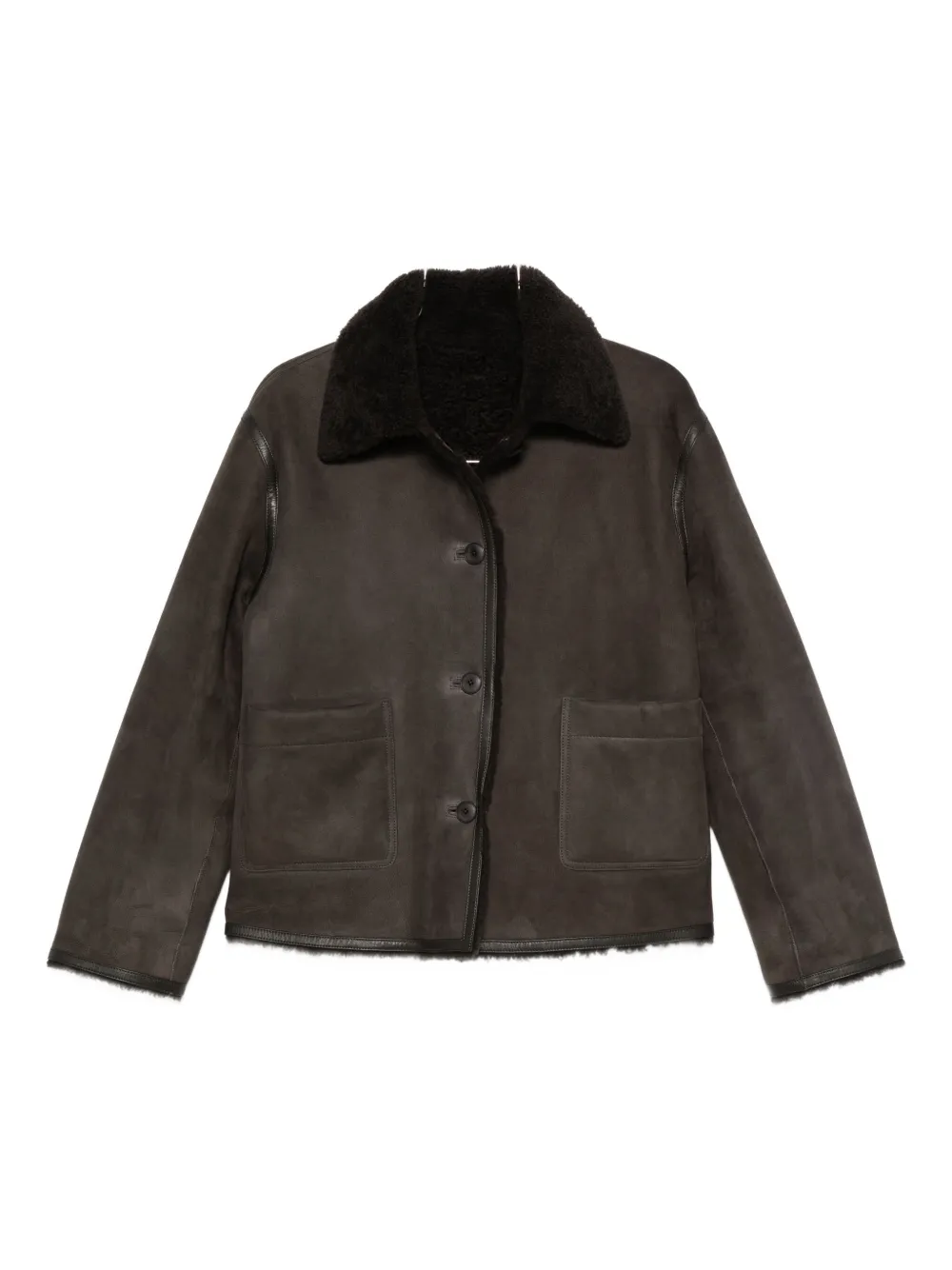 Closed reversible coat | Brown | Image 1