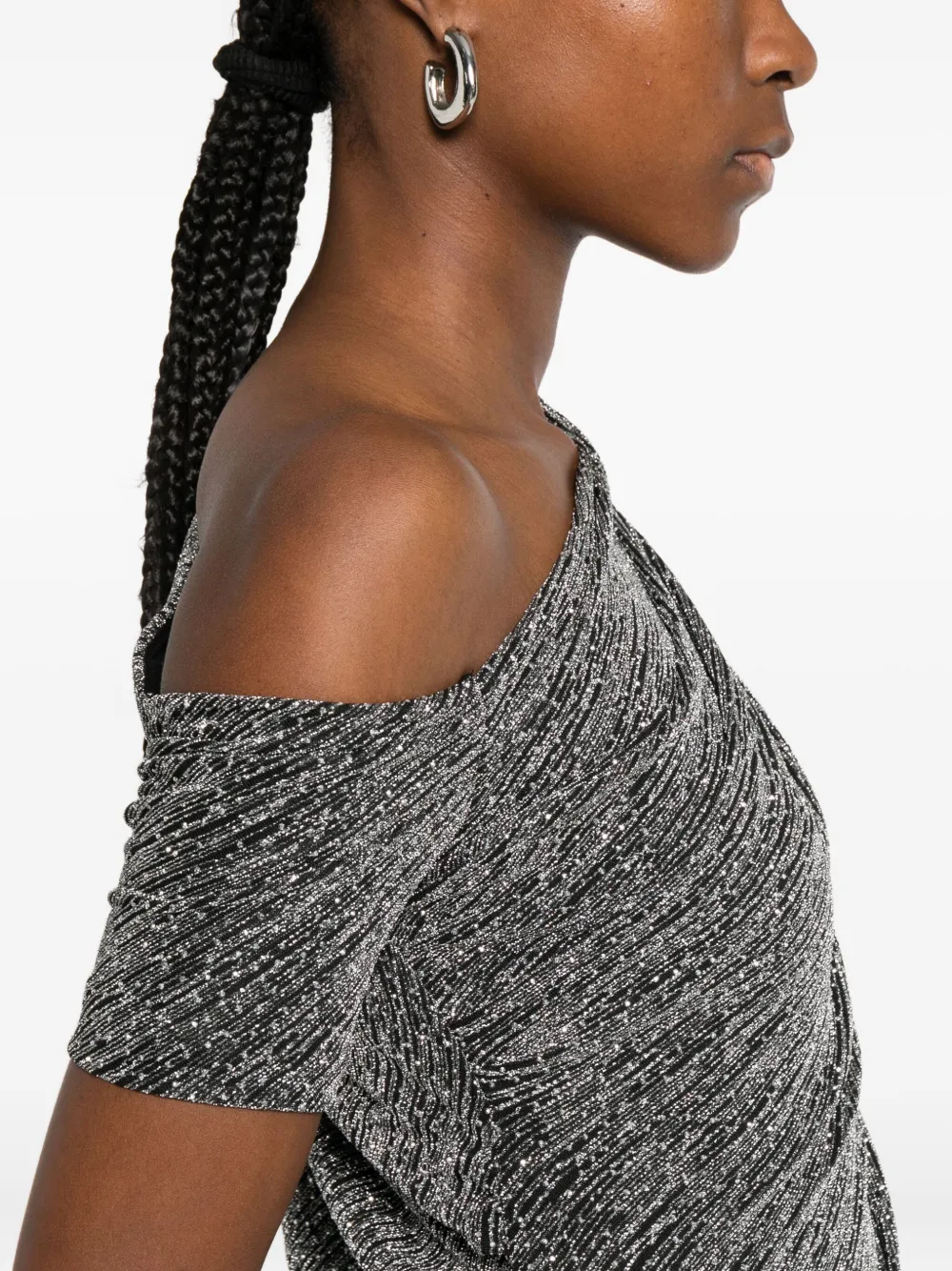 IRO Nalone asymmetrische jurk Grijs